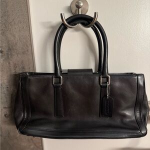 Coach Black Leather Women's Bag